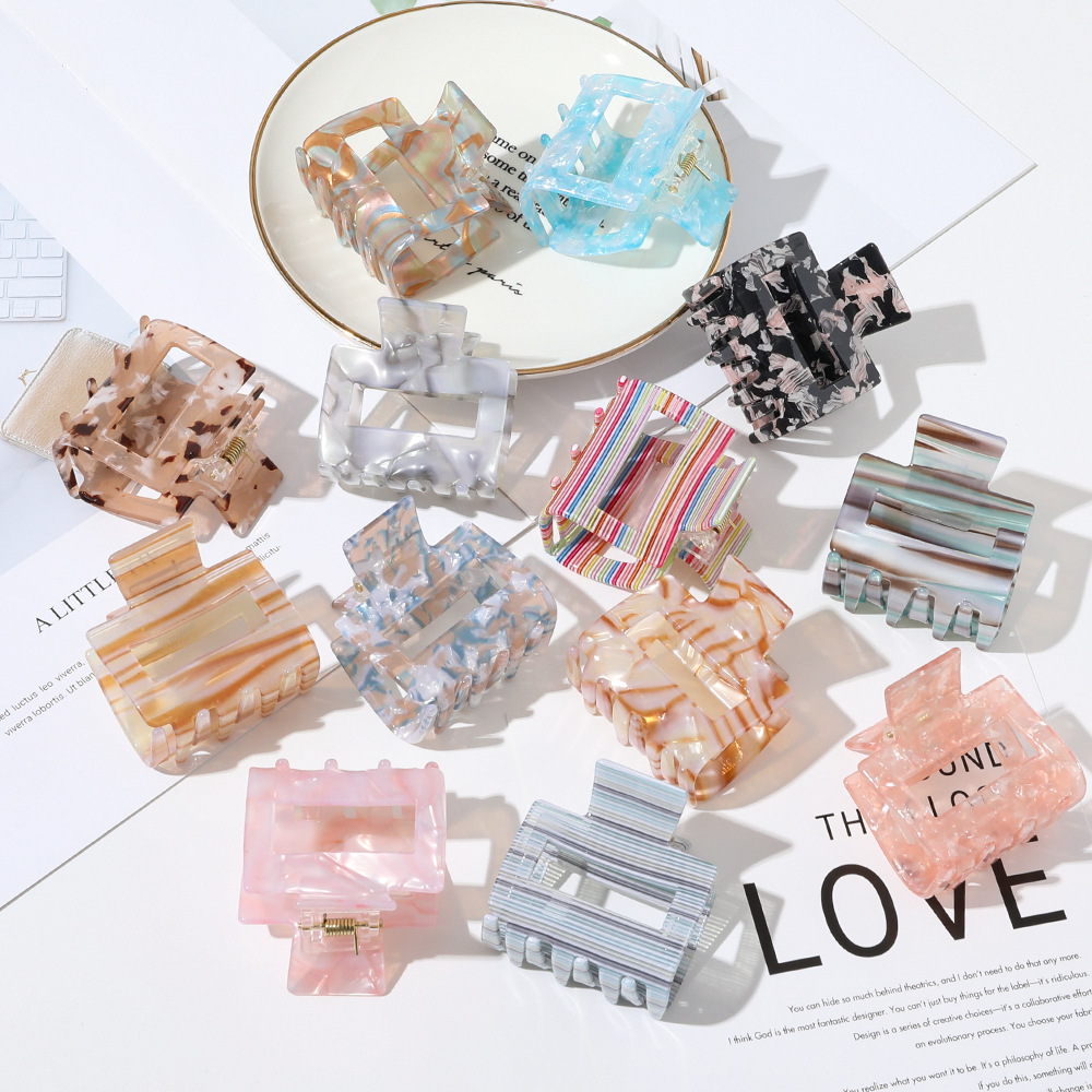 

Hot Sales Flash Plastic Hair Claw Clip Accessories Women