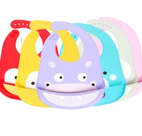 

100% Food Grade Healthy Feeding Baby Silicone Bibs with Crumb Catcher, Soft Silicone Baby Bib With Food Pocket