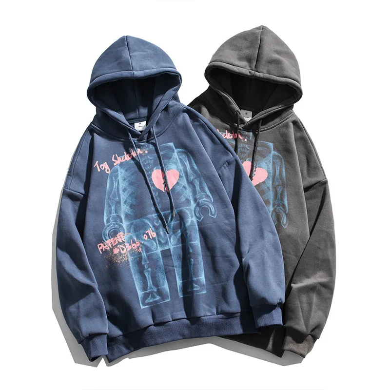

Fashion Lovers' Hooded Casual Organic Cotton Sweater Men'S Plush Autumn Winter Men'S Hoodies & Sweatshirts