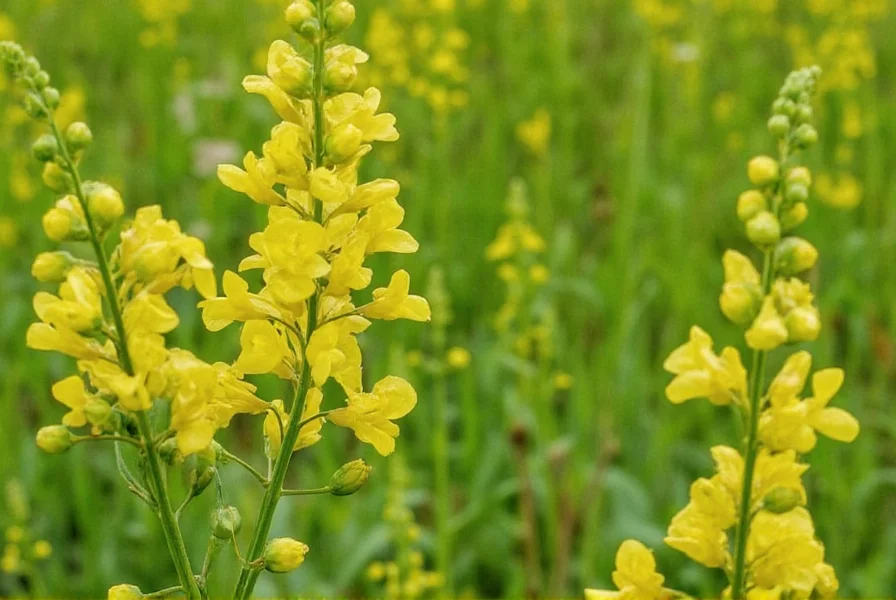 Yellow sweet clover plant showing characteristic yellow flower clusters and trifoliate leaves in natural habitat