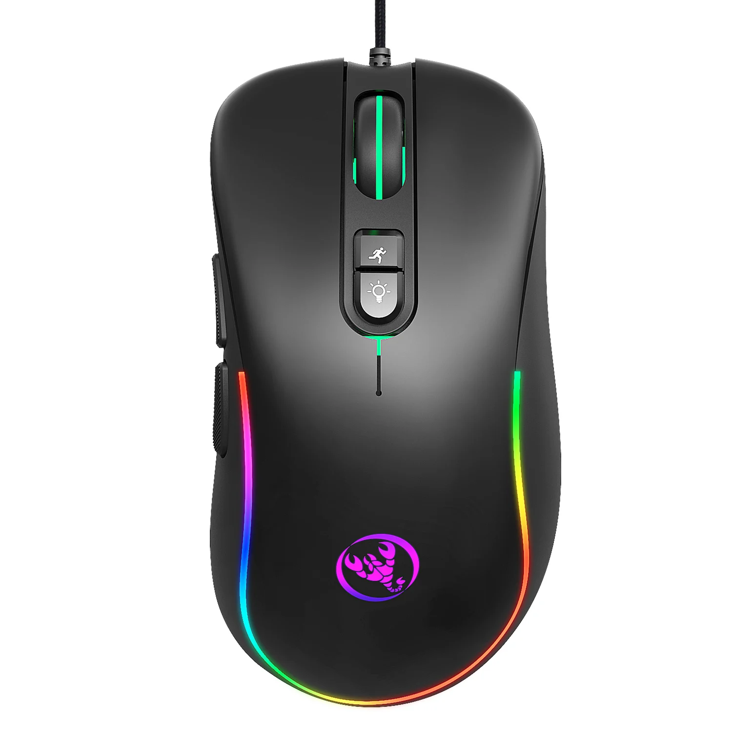 

HXSJ-J300 RGB Lighting Programmable 100% new mouse gamer