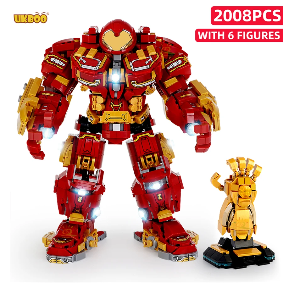 

Free Shipping UKBOO 2008Pcs Destroyer Hero Super Armor Robot Building Blocks Military Warrior Mecha Gauntlet