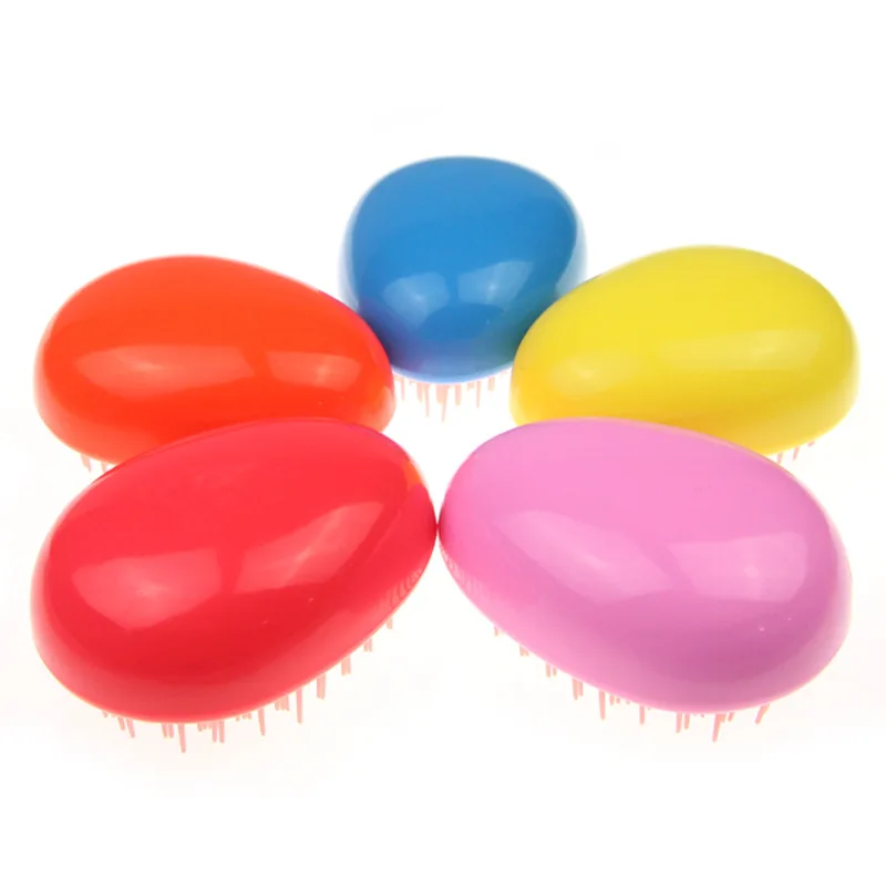 

Yaeshii Mini Egg Magic Hair Brush Plastic Tangle Detangling Comb Head Scalp Massage Comb