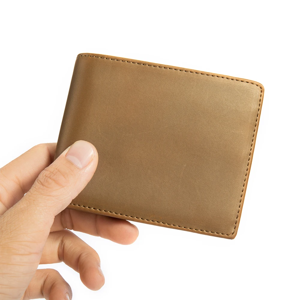 

Marrant 8808 dropship amazon vintage simple business crazy horse genuine leather wallet men for gift, Coffee, brown