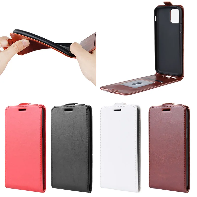 

up and down pu Leather Magnetic Flip Case Wallet back phone Cover for iphone 11 pro max, for iphone 11 vertical flip case, Black ,brown , red , gold