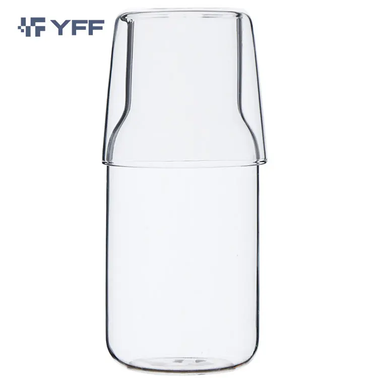 

Large Capacity Water Bottle Set Nordic Style Glass Water Jug With Lid Beverage Carafe Lid, Transparent