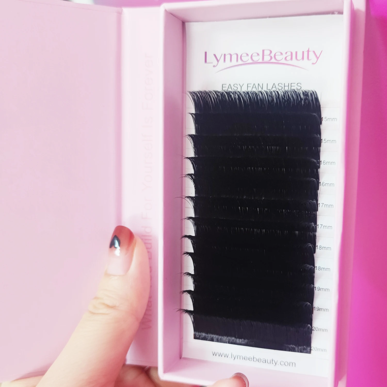 

Lymeebeauty luxury volume individual lashes .07 9-25mm wholesale eyelash extension