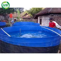 

Custom Size 5000 Liter Circular Canvas Pool Fish Tank Tarpaulin