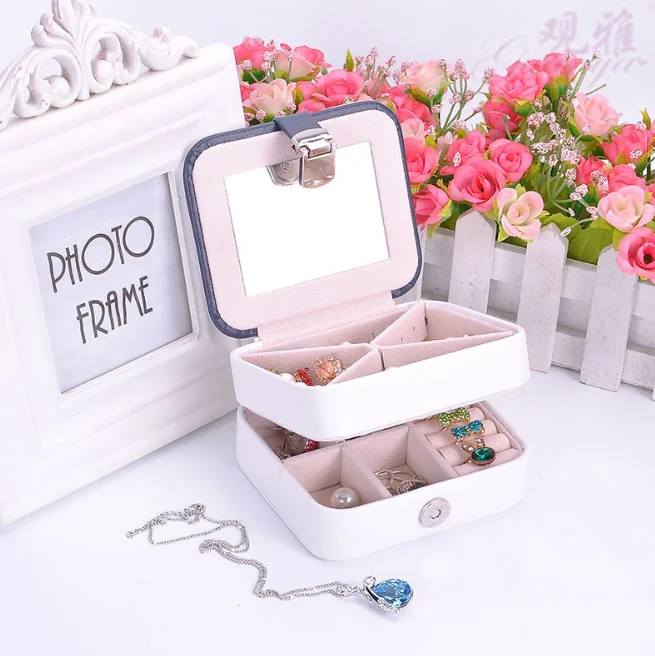 

Exquisite Multiple Sizes Velvet Set Custom PU Jewelry Box