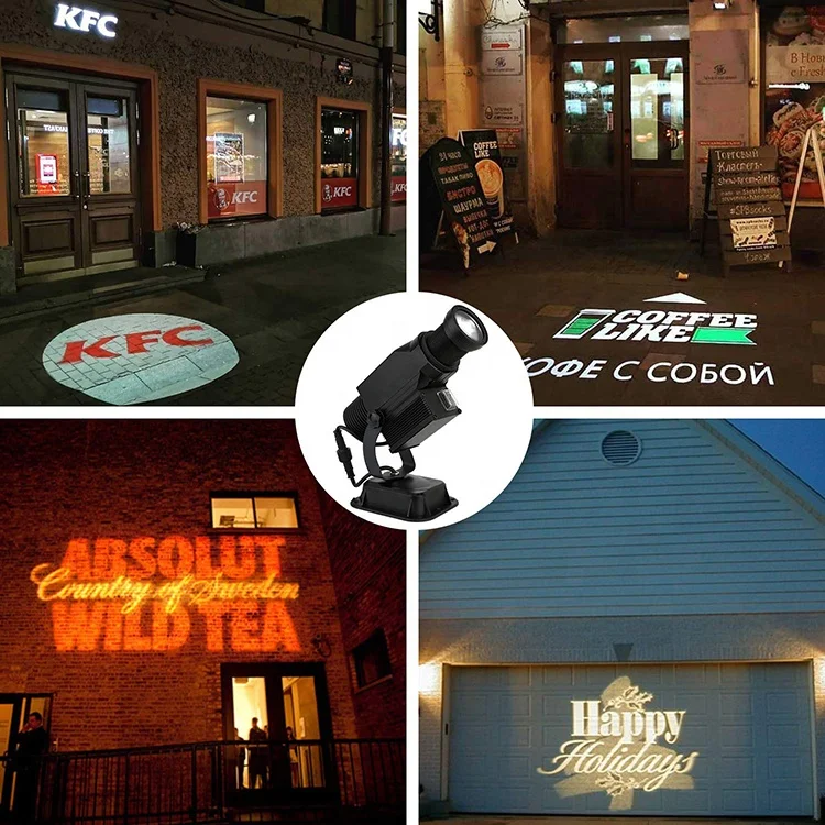 
IP65 Waterproof with Manual Zoom DJ Effect 15W LED Logo Gobo Projector for Outdoor Use 