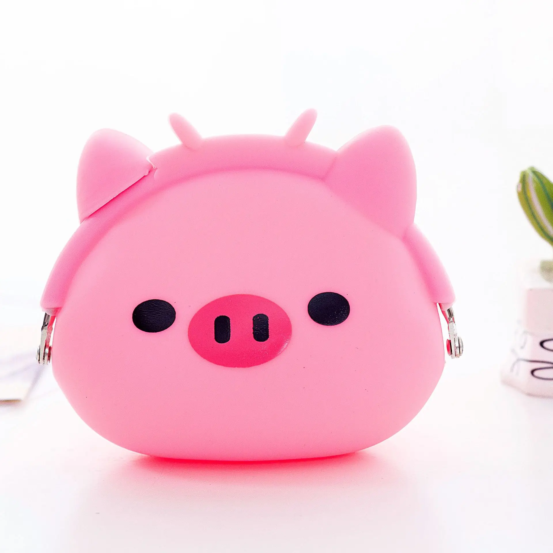 

Cute mini coin purse cartoon silicone clutch wallet