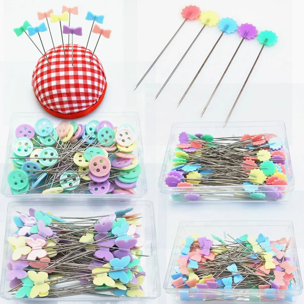 

100Pcs Dressmaking Pins Embroidery Patchwork Pins Accessories Tools Sewing Needle DIY Sewing Accessories Stainless Steel