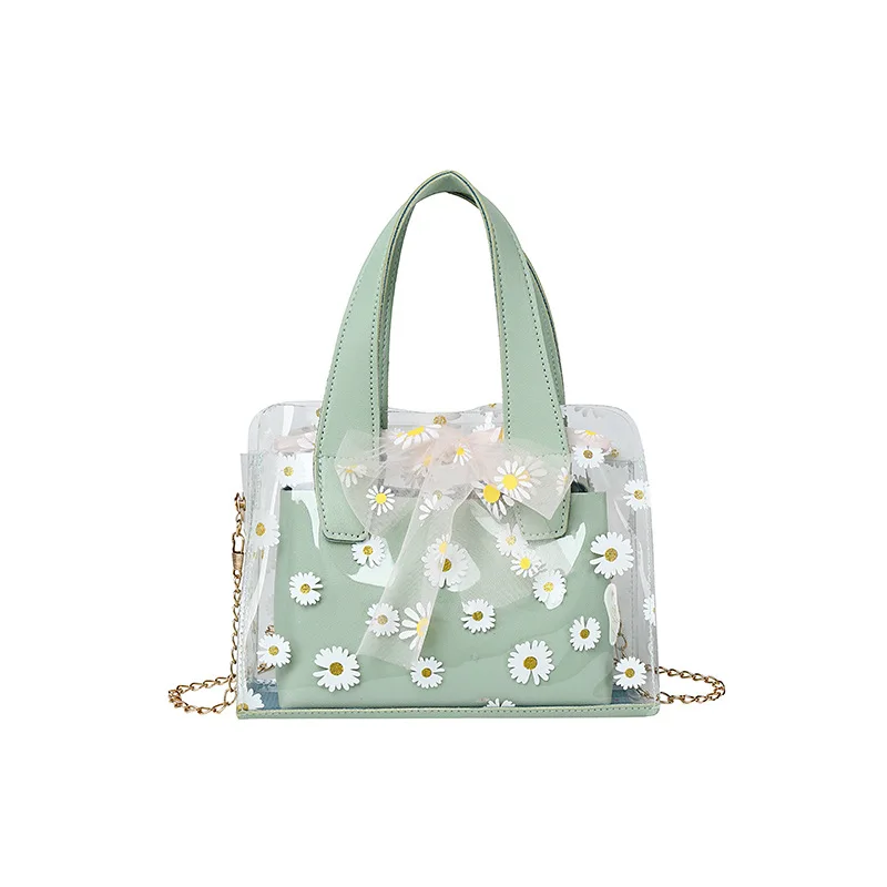 

New model beach handbags for lady small handbag set plastic jelly makeup cosmetic bags clear hand bag set handbag, Black,pink,red,green