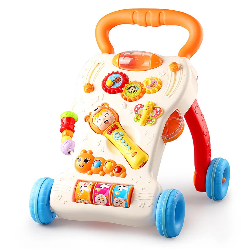 

2302 Multi-function Baby Walker Hand Push Baby Toy Car For 6-18 Months To Prevent Rollover For Boys And Girls trolley, Picture shown