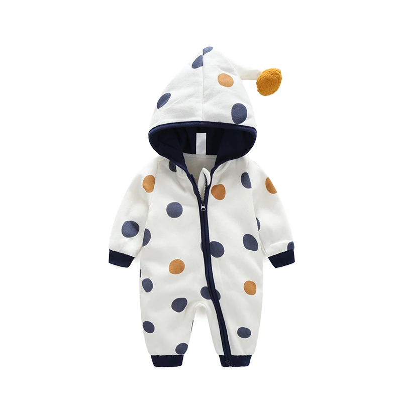 

wholesale winter thicken Casual baby rompers unisex newborn baby clothes romper, Green/blue/pink/brown