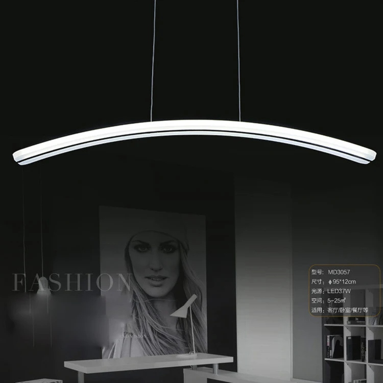 White LED lighting chandelier modern pendant light for restaurant chandiliers pendant light