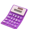 Children's calculator folding desktop office small silicone calculator.