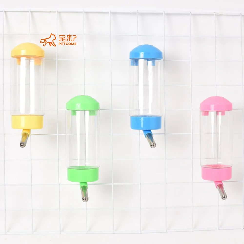 

PETCOME AliExpress High Quality Outdoor Cute Attached To Cage Pet Bottle Water For Small Dogs, 4 colors