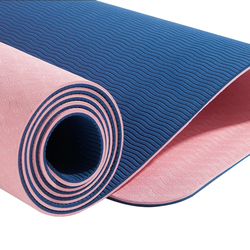 

Newest Design Double Sider 6mm High Density Non Slip Waterproof Foldable Gym Pilates Meditation Double Side Yoga Mat, 5 colour