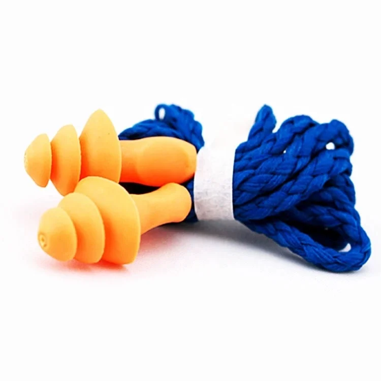 

Wholesale Safety Material Silicon Earplug Soft Silicone Earplugs, Orange