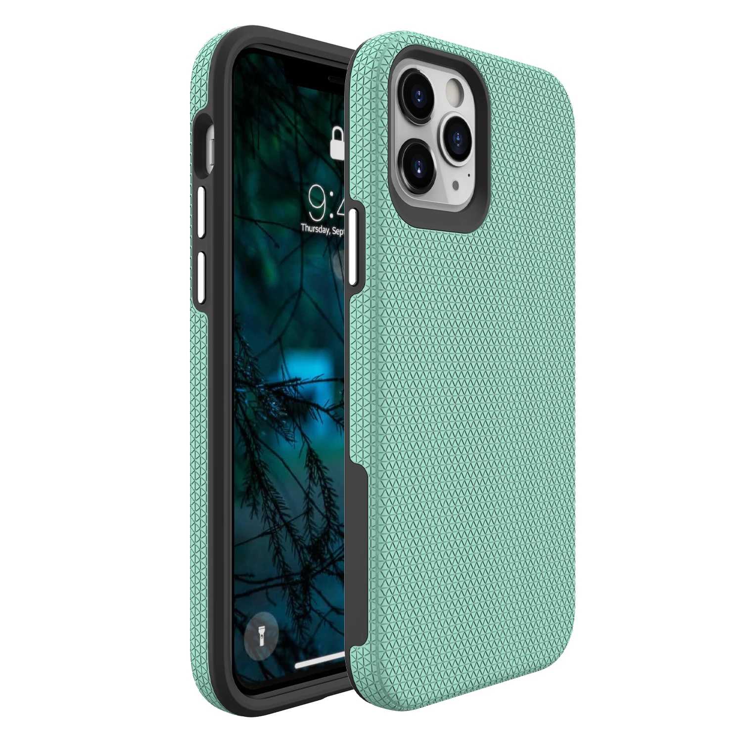 

Triangle New Frosted Phone Case Suitable For iPhone 12 2-In-1 Anti-Drop Moble Phone Cover Case For Apple iPhone 12 11 Pro SE MAX