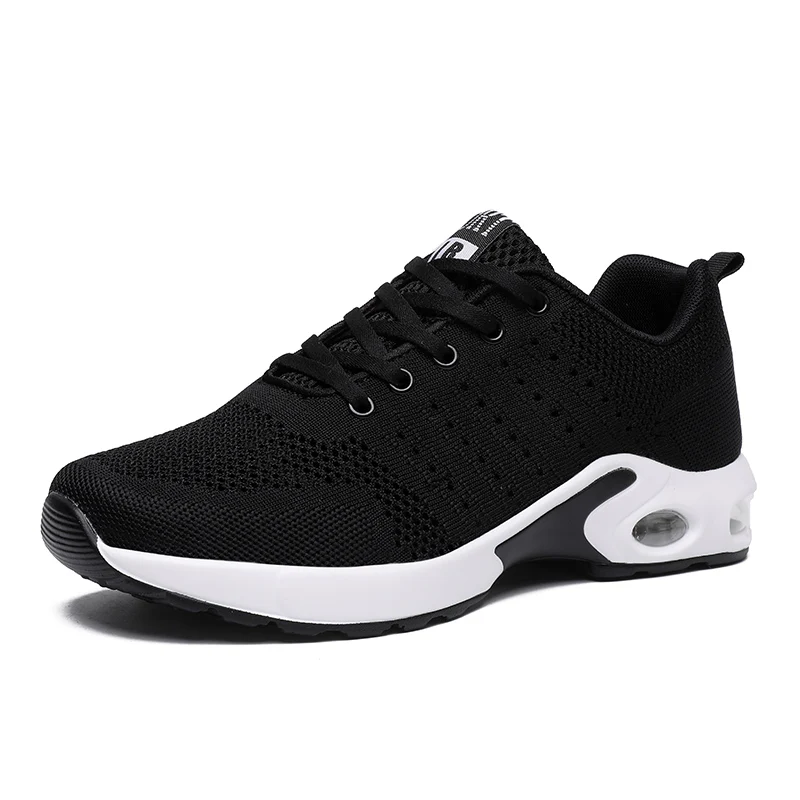 

Men Casual Sneakers Breathable Athletic Sport Running Shoes, Black/grey