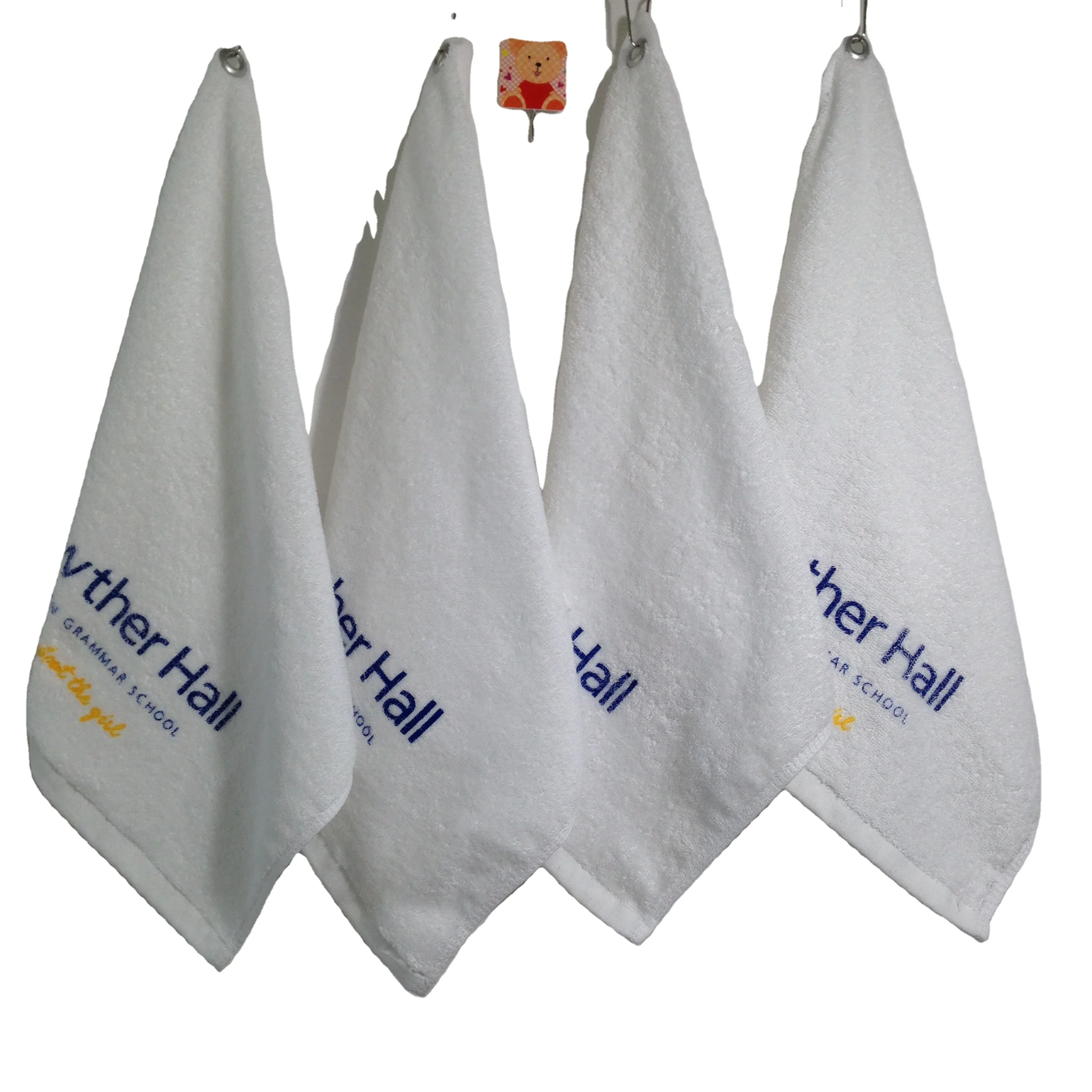 

Golf towel with clip 100% cotton golf towel custom printed golf towel