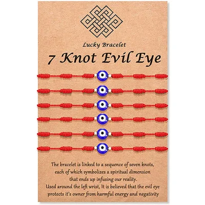 

2Pcs/Set Trendy Blue Turkish Eyes Rope Bracelet Handmade Evil Eyes Braided Bracelet Jewelry