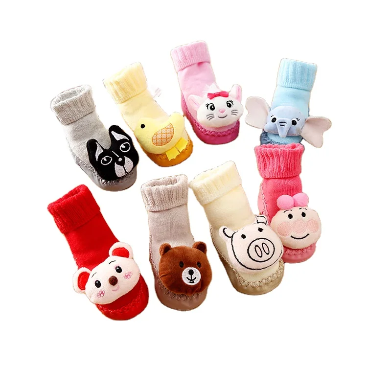 

Baby floor socks for boys and girls Spring and Autumn Winter Cool-proof non-slip soft-soled toddler shoes socks wholesale, Multi-colors