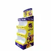Custom Paper Box Display Cardboard Floor Standing Display For Beverage