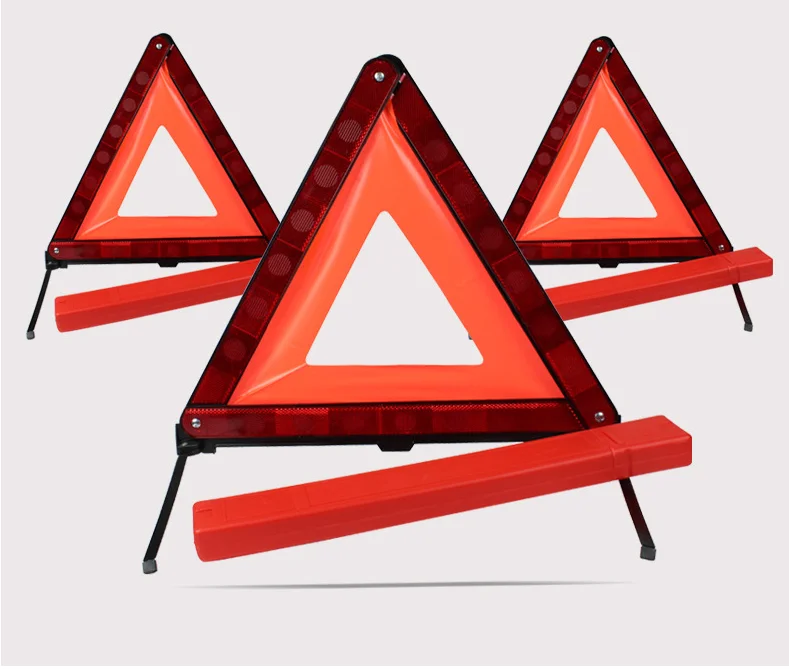 Safety Triangle Warning Kit Foldable Emergency Warning Triangle Sign ...