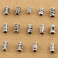 

925 sterling silver spacer beads tube beads for making bracelet