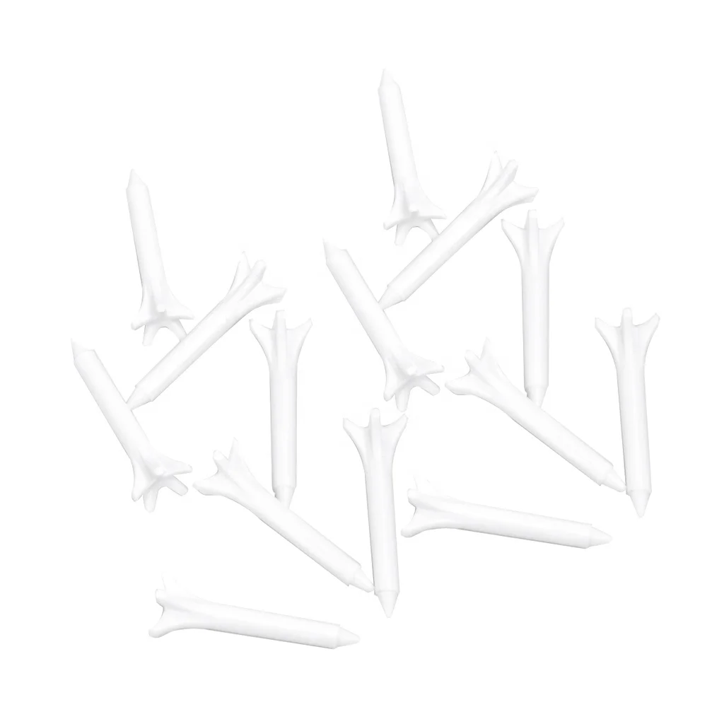 

TY 100pcs Plastic Golf Tees 1 1/2 inch Golf Practicing for Golfer - Unbreakable & Durable for Outdoor Activities, White