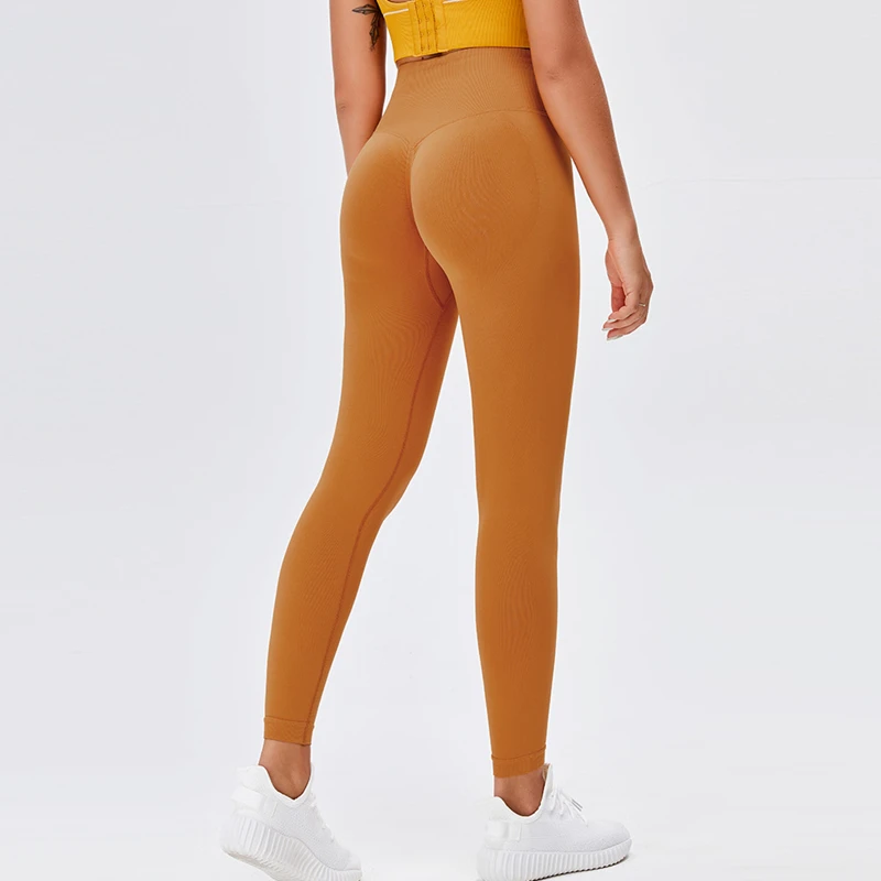 

High Waist Butt Lift Sports Leggings For Women Gym Training Wear High Elastic Seamless Yoga Pants Dropshipping Service