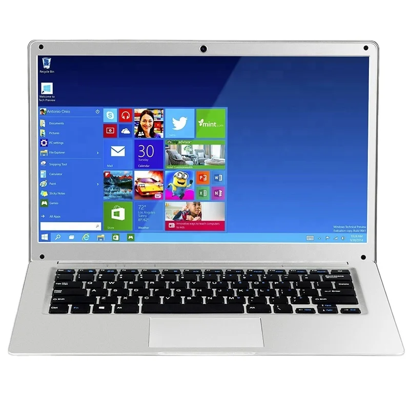 

OEM 13.3 inch laptop apollo Atom Z8300 Netbook Windows10 laptop Computers 4GB +64GB 1920*1080 IPS with CE Rohs, Silver