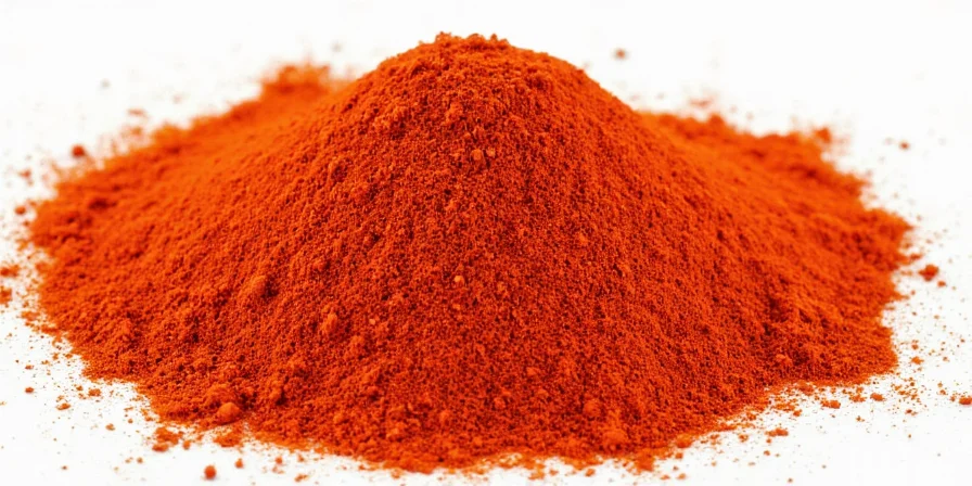 Spice rack showing paprika and other spices