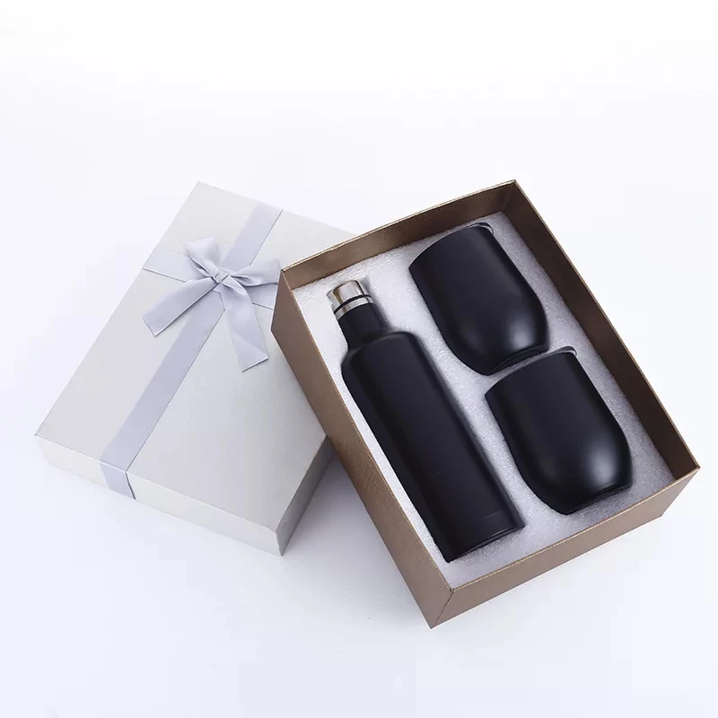 

2020 luxury wine glasses gift set wholesale christmas outdoor thermos cups