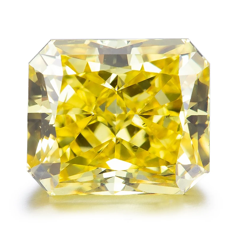 

Messi Jewelry Synthetic Diamond 0.5ct~1.02ct VS Radiant Cut Fancy Vivid Yellow Lab Grown Diamonds