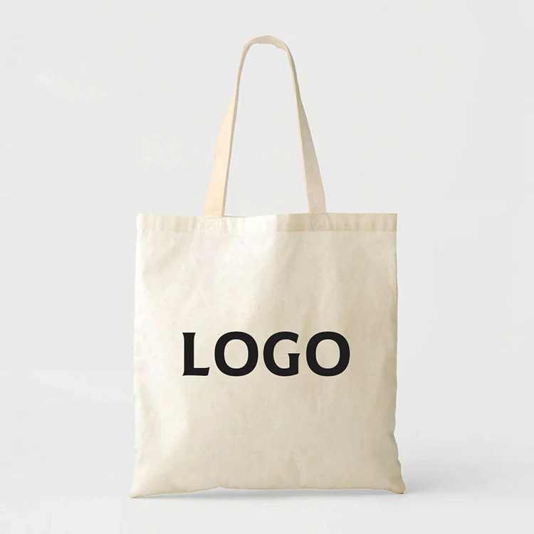 

wholesale custom print plain white recycled reusable cloth totebag sublimation blank cotton canvas shopping tote bag, Natural, white, black, or customized