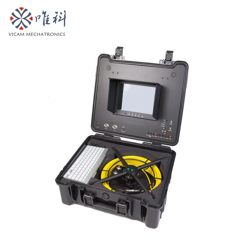 

Vicam Pipe Sewer Inspection Video Camera with color video and photo 10 inch LCD Monitor