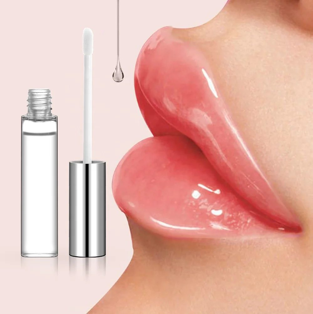 

High Quality Custom Flavor Instant Plumper Lip Gloss Moisturizing Clear Vegan Plumping Lip Gloss