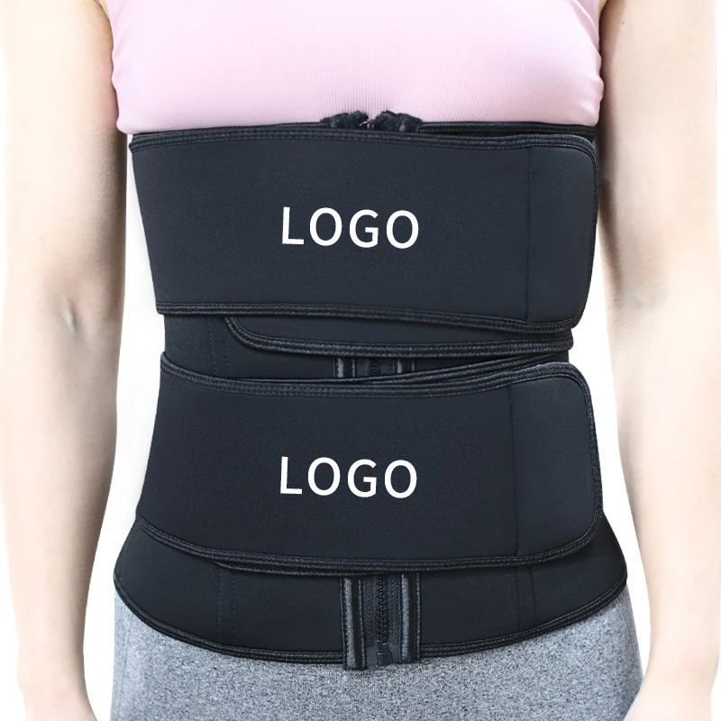 

Zippered Double Waist Belt Belt Waist Trainer Exercise Women Postpartum Body Sweat Factory Direct Sales, Customized