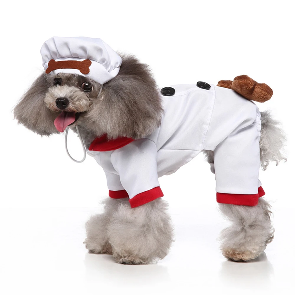 

Luxury wholesale pet holiday clothes cheap price dog clothing chef style dog costume, Picture show