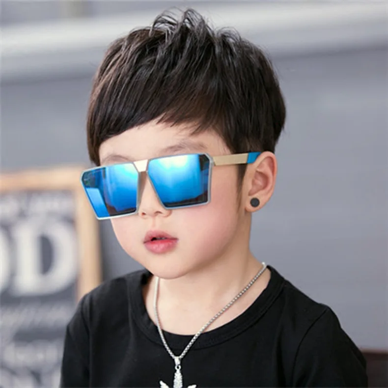 

New Kids Children Square Retro Classic Sunglasses Boys Girls UV400 Protection