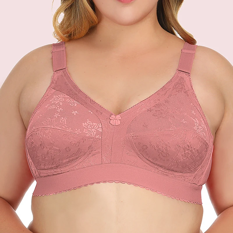 

Jacquard ultra-thin full cup big breast women sexy bra plus size women sexy bra for old women