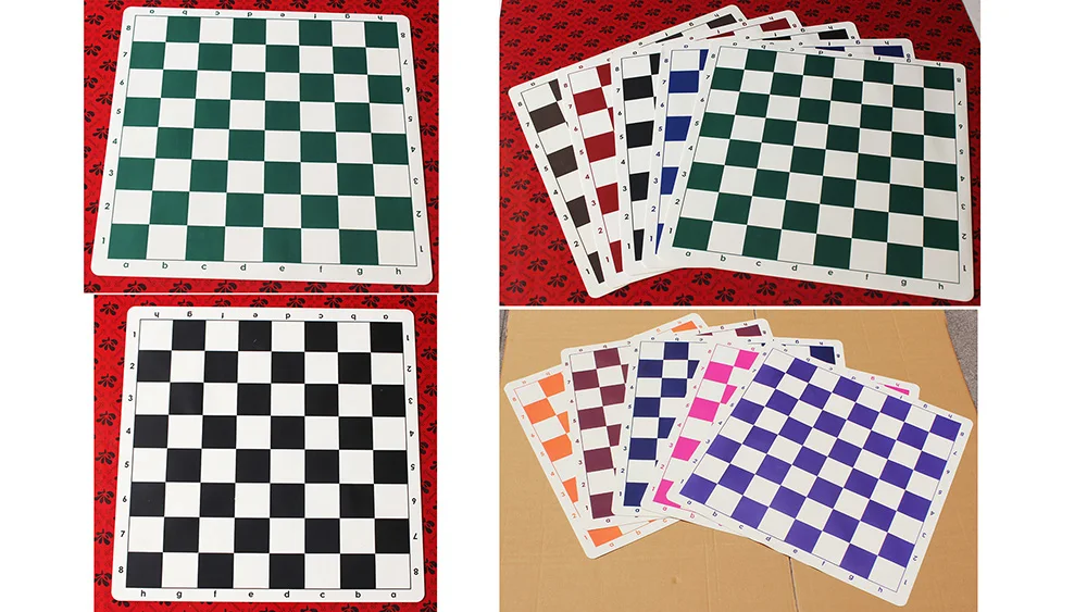 Silicon Chess Boards Chess Silicon Board With 360gram/piece And 11.2mm