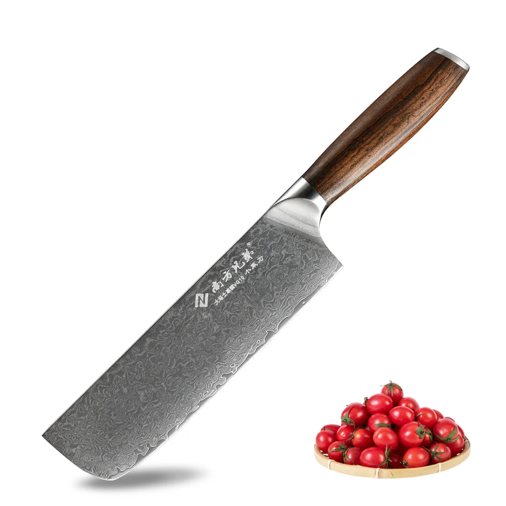 

Professional quality 8 inch Damascus Japanese Kitchen Damask Nakiri Knife