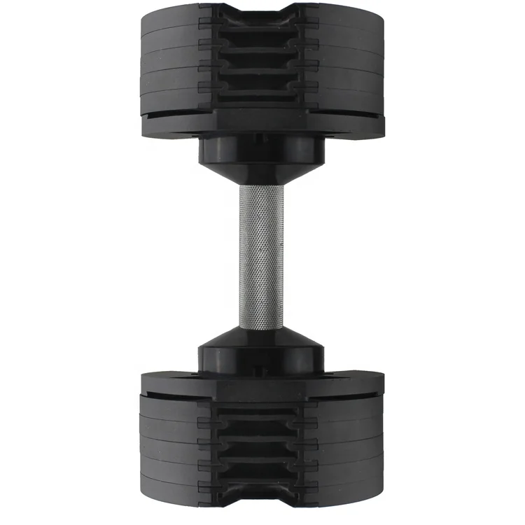 

New Core Fitness Gym 20kg Steel Adjustable Dumbbell Weights Dumbbells Set For Sale, Black