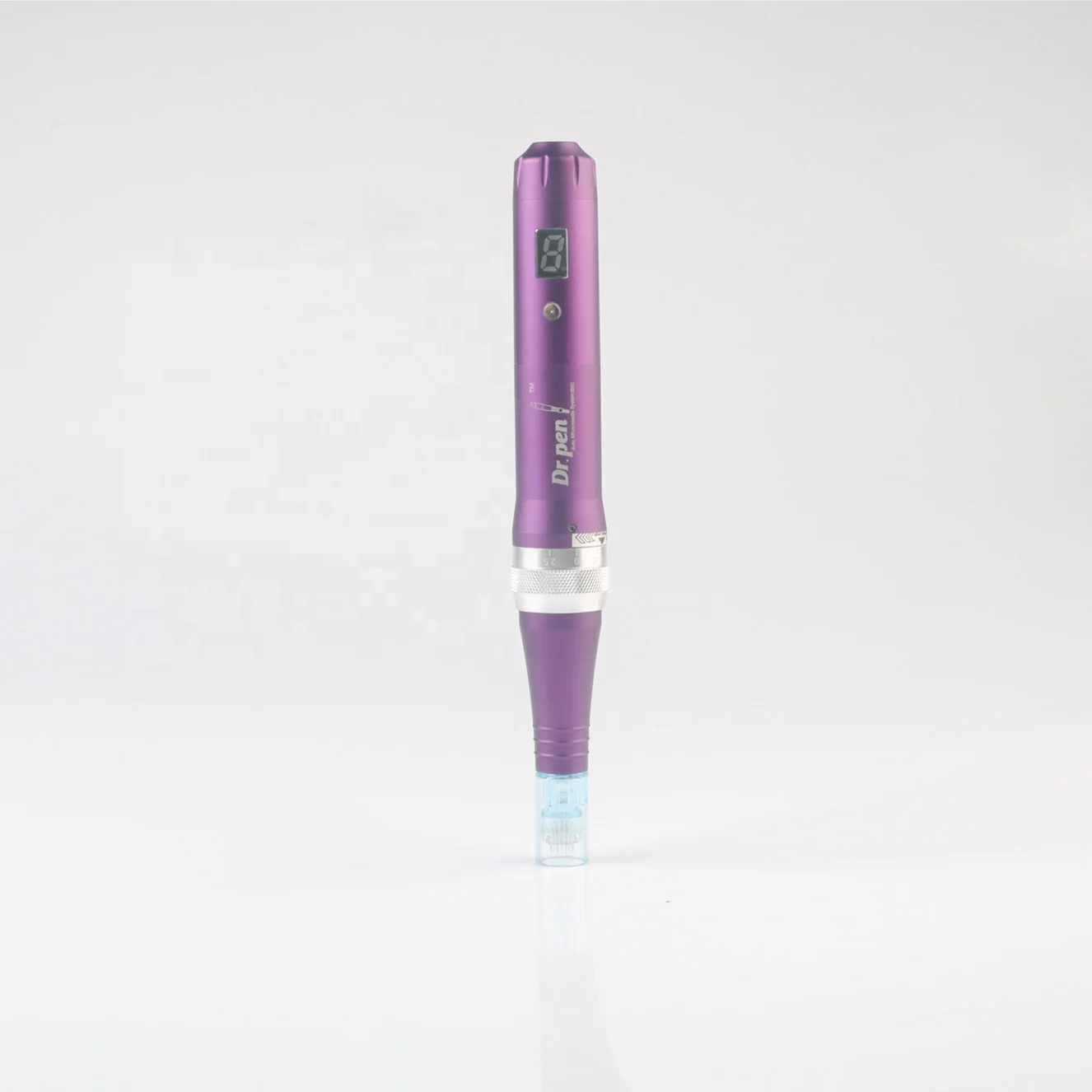 

Derma Rolling pen anti aging System including acne Scar hair loss treatment hair restoration scar removal treatment, Purple