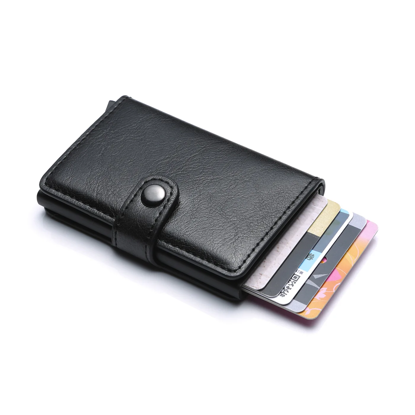 

Slim Minimalist Men's Leather Wallet RFID Blocking Vegan PU Leather Wallet For Men, Customized